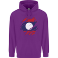 Torn Laos Flag Laotian Day Football Childrens Kids Hoodie Purple
