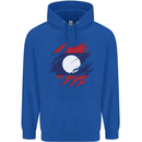 Torn Laos Flag Laotian Day Football Childrens Kids Hoodie Royal Blue