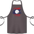 Torn Laos Flag Laotian Day Football Cotton Apron 100% Organic Dark Grey