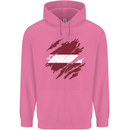 Torn Latvia Flag Latvian Day Football Mens 80% Cotton Hoodie Azelea