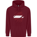 Torn Latvia Flag Latvian Day Football Mens 80% Cotton Hoodie Maroon