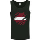 Torn Latvia Flag Latvian Day Football Mens Vest Tank Top Black