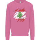 Torn Lebanon Flag Lebanese Day Football Mens Sweatshirt Jumper Azalea