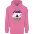 Torn Lesotho Flag Basotho Day Football Childrens Kids Hoodie Azalea