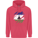 Torn Lesotho Flag Basotho Day Football Childrens Kids Hoodie Heliconia