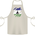 Torn Lesotho Flag Basotho Day Football Cotton Apron 100% Organic Natural