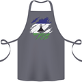 Torn Lesotho Flag Basotho Day Football Cotton Apron 100% Organic Steel