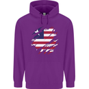 Torn Liberia Flag Liberian Day Football Childrens Kids Hoodie Purple