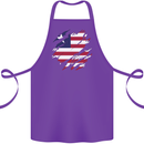 Torn Liberia Flag Liberian Day Football Cotton Apron 100% Organic Purple