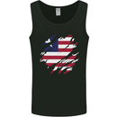 Torn Liberia Flag Liberian Day Football Mens Vest Tank Top Black