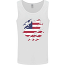 Torn Liberia Flag Liberian Day Football Mens Vest Tank Top White