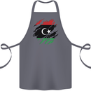 Torn Libya Flag Libyan Day Football Cotton Apron 100% Organic Steel