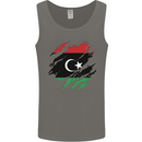 Torn Libya Flag Libyan Day Football Mens Vest Tank Top Charcoal