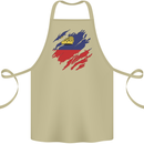 Torn Liechtenstein Flag Liechtensteiner Day Football Cotton Apron 100% Organic Khaki