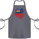 Torn Liechtenstein Flag Liechtensteiner Day Football Cotton Apron 100% Organic Steel