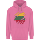 Torn Lithuania Flag Lithuania Day Football Childrens Kids Hoodie Azalea