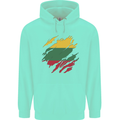 Torn Lithuania Flag Lithuania Day Football Childrens Kids Hoodie Peppermint