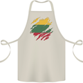 Torn Lithuania Flag Lithuania Day Football Cotton Apron 100% Organic Natural