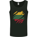 Torn Lithuania Flag Lithuania Day Football Mens Vest Tank Top Black