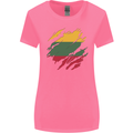 Torn Lithuania Flag Lithuania Day Football Womens Wider Cut T-Shirt Azalea
