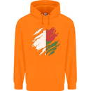 Torn Madagascar Flag Madagascan Day Football Childrens Kids Hoodie Orange