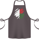 Torn Madagascar Flag Madagascan Day Football Cotton Apron 100% Organic Dark Grey