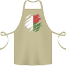 Torn Madagascar Flag Madagascan Day Football Cotton Apron 100% Organic Khaki