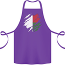 Torn Madagascar Flag Madagascan Day Football Cotton Apron 100% Organic Purple