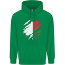 Torn Madagascar Flag Madagascan Day Football Mens 80% Cotton Hoodie Irish Green