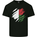 Torn Madagascar Flag Madagascan Day Football Mens Cotton T-Shirt Tee Top Black