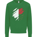 Torn Madagascar Flag Madagascan Day Football Mens Sweatshirt Jumper Irish Green