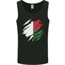 Torn Madagascar Flag Madagascan Day Football Mens Vest Tank Top Black