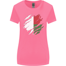 Torn Madagascar Flag Madagascan Day Football Womens Wider Cut T-Shirt Azalea