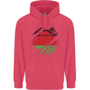 Torn Malawi Flag Malawian Day Football Childrens Kids Hoodie Heliconia
