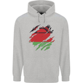Torn Malawi Flag Malawian Day Football Childrens Kids Hoodie Sports Grey