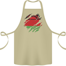 Torn Malawi Flag Malawian Day Football Cotton Apron 100% Organic Khaki