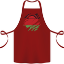 Torn Malawi Flag Malawian Day Football Cotton Apron 100% Organic Maroon