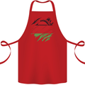 Torn Malawi Flag Malawian Day Football Cotton Apron 100% Organic Red
