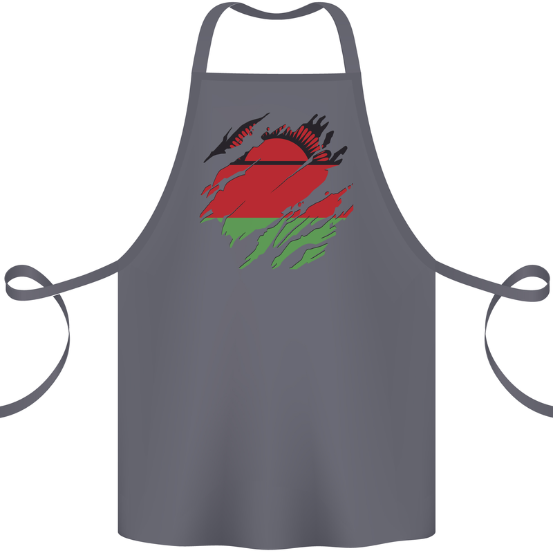 Torn Malawi Flag Malawian Day Football Cotton Apron 100% Organic Steel