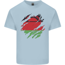 Torn Malawi Flag Malawian Day Football Kids T-Shirt Childrens Light Blue