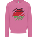 Torn Malawi Flag Malawian Day Football Mens Sweatshirt Jumper Azalea