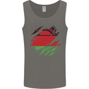 Torn Malawi Flag Malawian Day Football Mens Vest Tank Top Charcoal