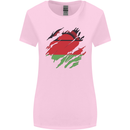 Torn Malawi Flag Malawian Day Football Womens Wider Cut T-Shirt Light Pink