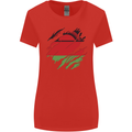 Torn Malawi Flag Malawian Day Football Womens Wider Cut T-Shirt Red
