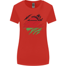 Torn Malawi Flag Malawian Day Football Womens Wider Cut T-Shirt Red