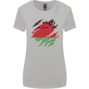 Torn Malawi Flag Malawian Day Football Womens Wider Cut T-Shirt Sports Grey