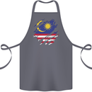 Torn Malaysia Flag Malaysian Day Football Cotton Apron 100% Organic Steel
