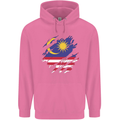 Torn Malaysia Flag Malaysian Day Football Mens 80% Cotton Hoodie Azelea