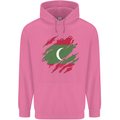 Torn Maldives Flag Maldivian Day Football Childrens Kids Hoodie Azalea