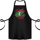 Torn Maldives Flag Maldivian Day Football Cotton Apron 100% Organic Black